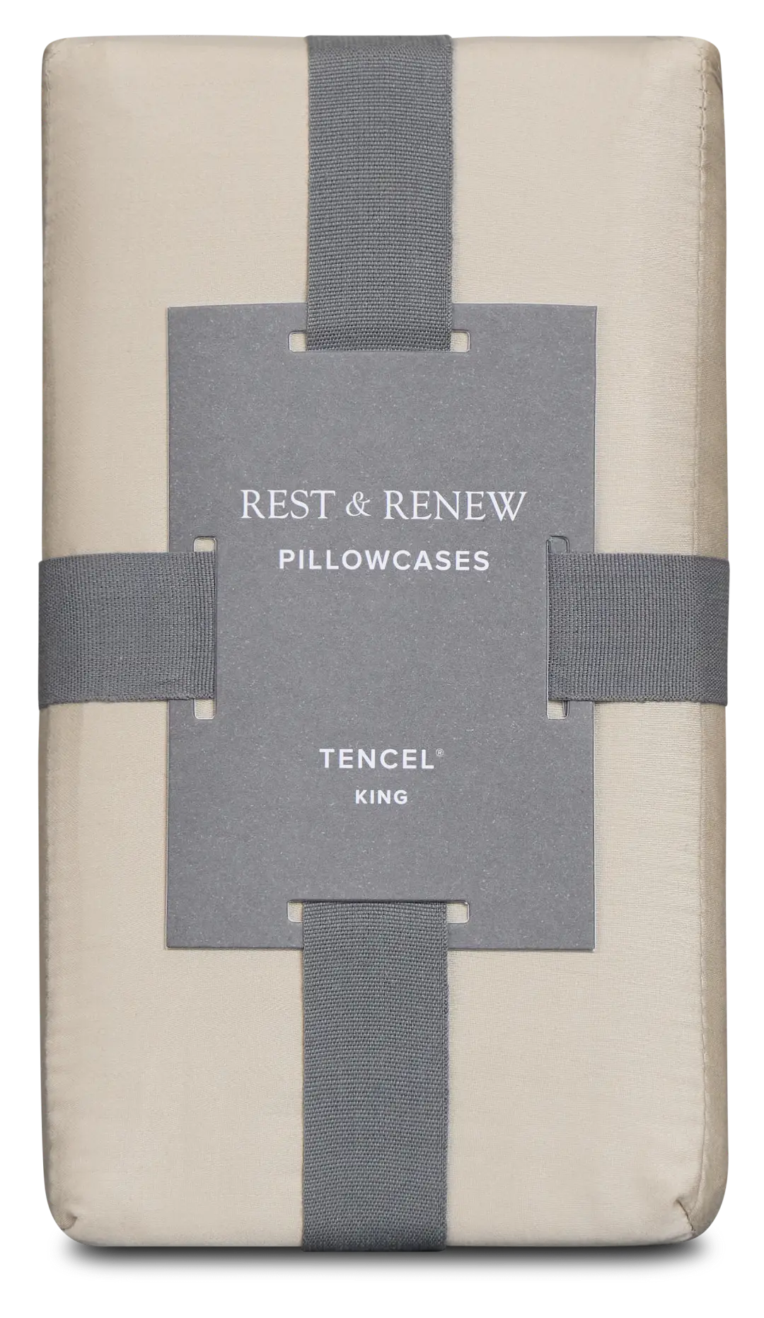 Rest & Renew Tencel Beige 300 Thread Set Of 2 Pillowcases Rest & Renew Tencel Beige 300 Thread Set Of 2 Pillowcases