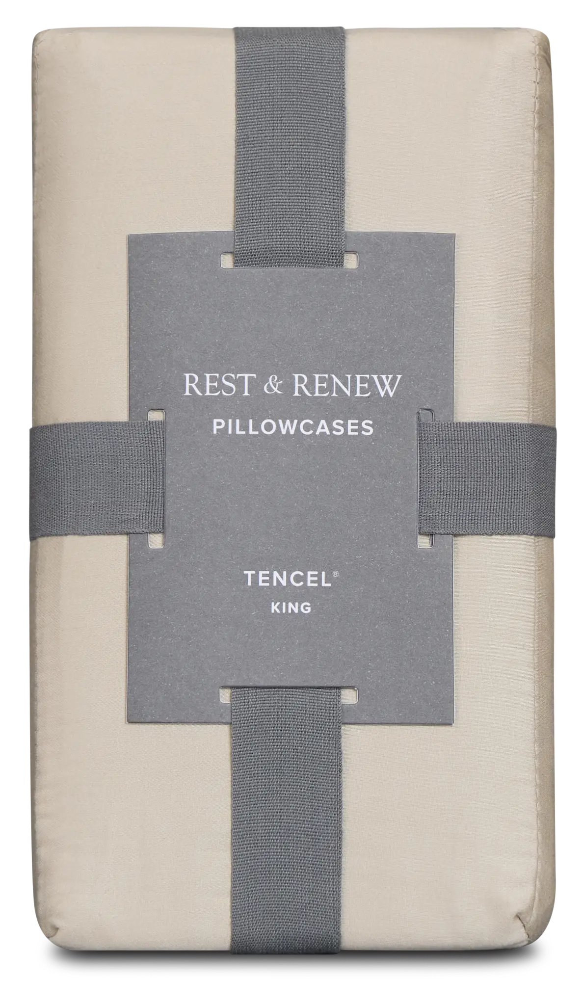 Rest & Renew Tencel Beige 300 Thread Set Of 2 Pillowcases Rest & Renew Tencel Beige 300 Thread Set Of 2 Pillowcases