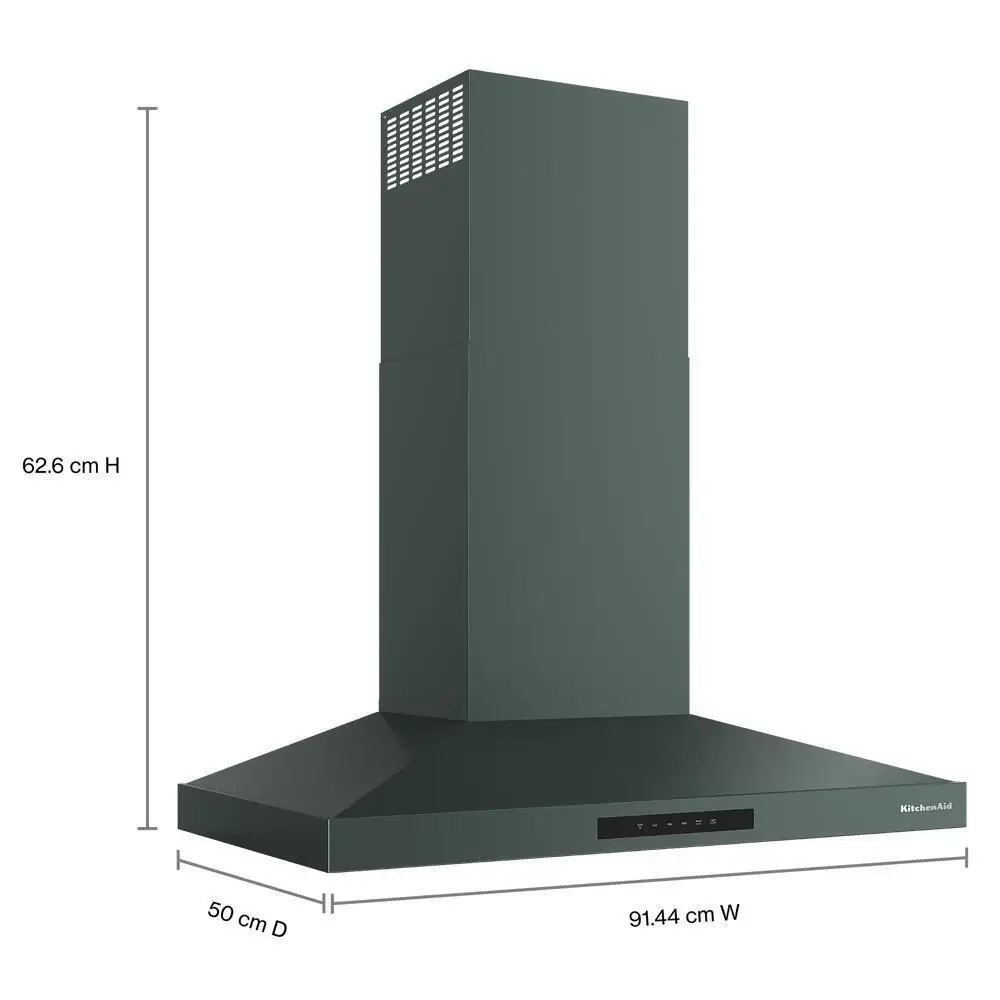 Kitchenaid 736 Series Green 36" Wall Mount Canopy Hood Kitchenaid 736 Series Green 36" Wall Mount Canopy Hood
