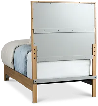 Delray Light Tone Panel Bed