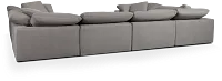 Nixon Light Gray Fabric 8-piece Modular Sectional