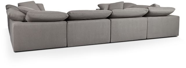 Nixon Light Gray Fabric 8-piece Modular Sectional