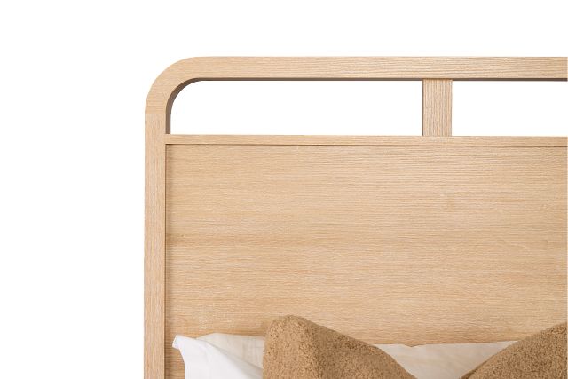 Lyndie Light Tone Panel Bed