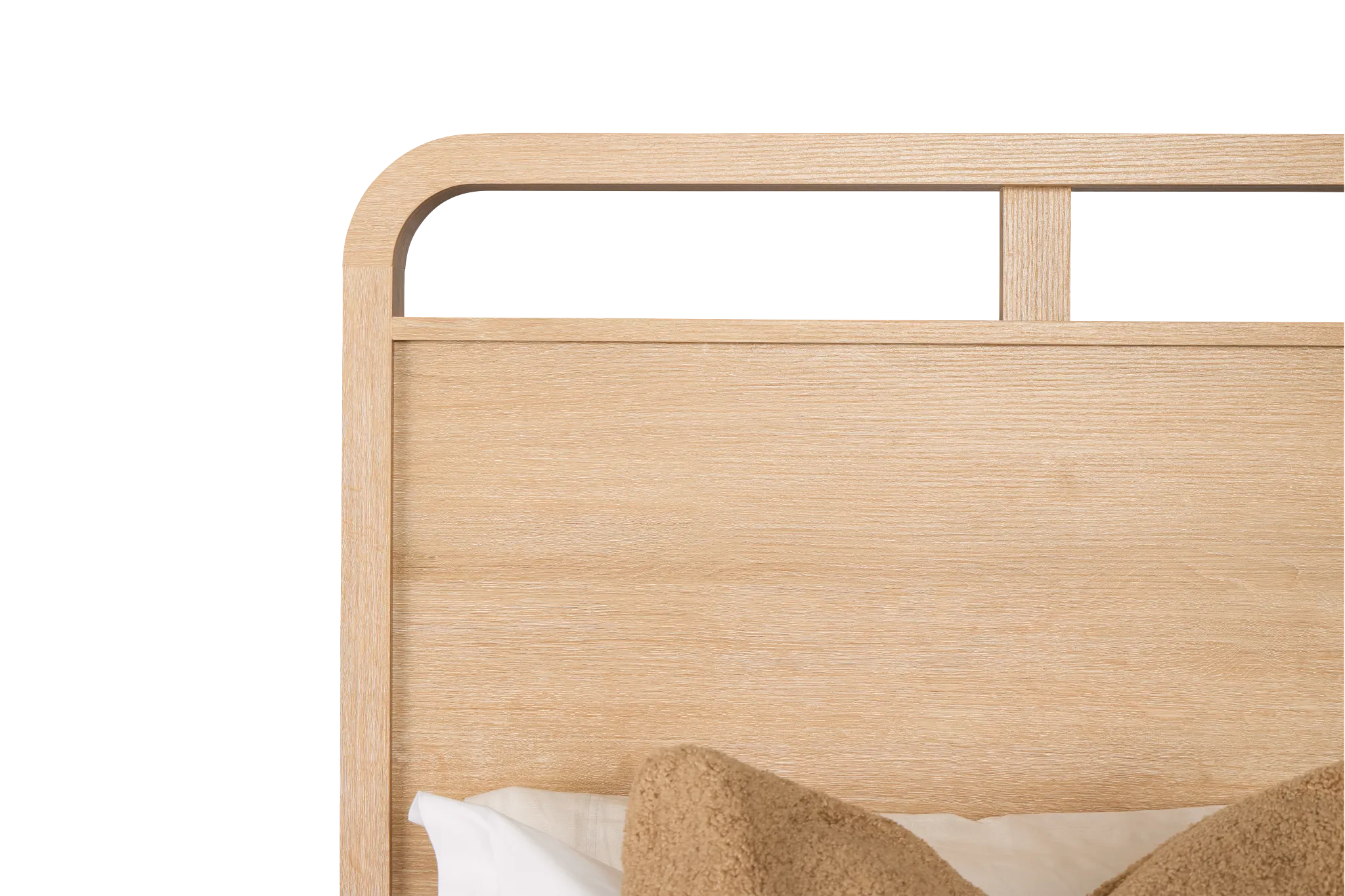 Lyndie Light Tone Panel Bed