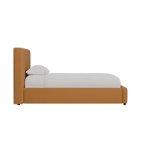 Grayton Elite Light Brown 44" Upholstered Platform Bed