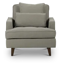 Tori Light Gray Fabric Chair