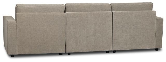 Addie Gray Fabric 3-piece Modular Storage Sofa