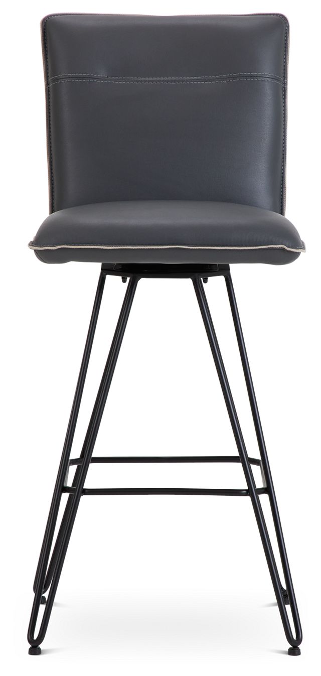 Demi Dark Gray Uph 30" Swivel Barstool