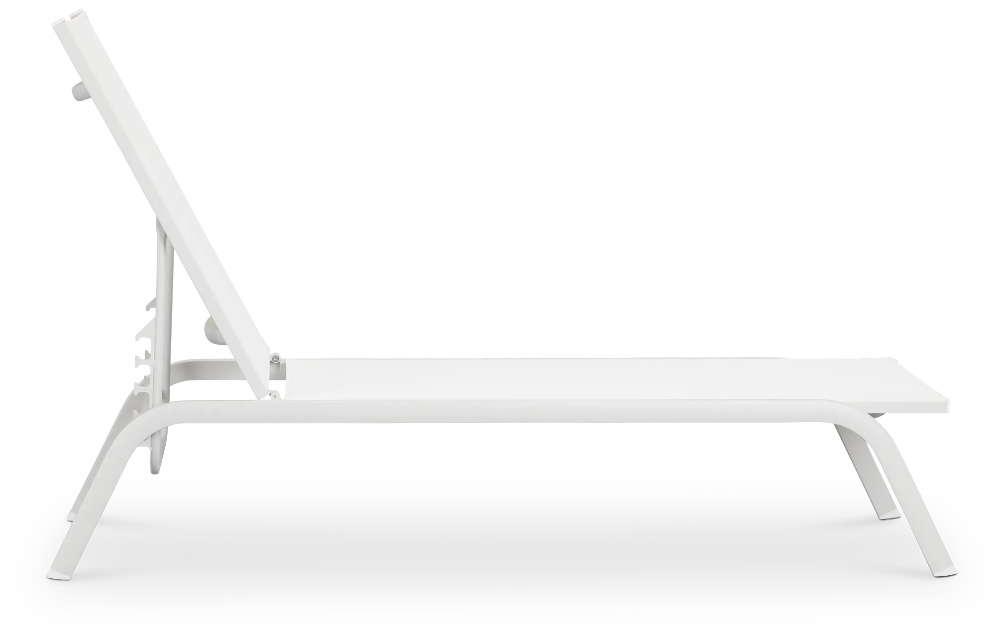 Riviera White Sling Chaise