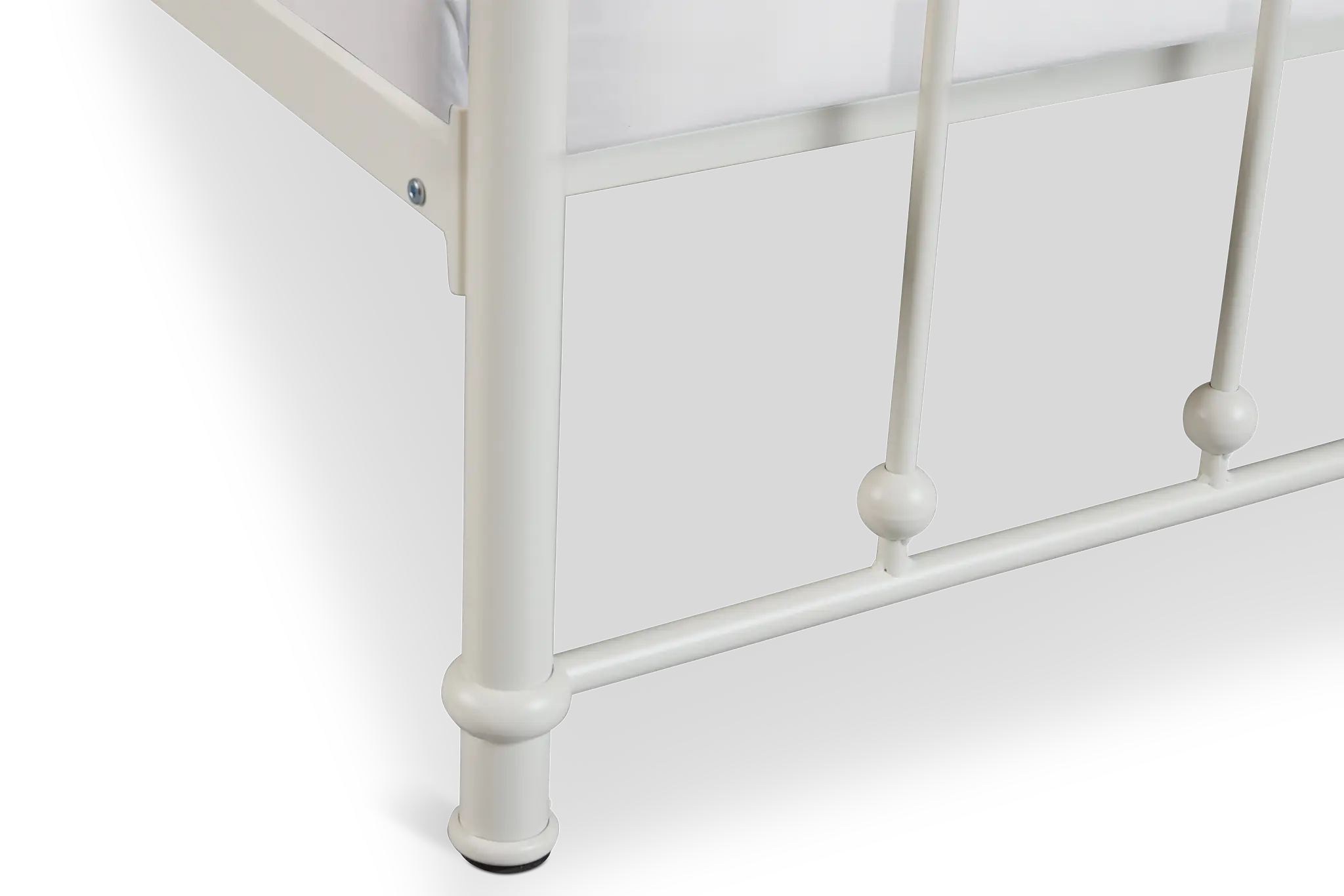 Rory White Metal Panel Bed Rory White Metal Panel Bed