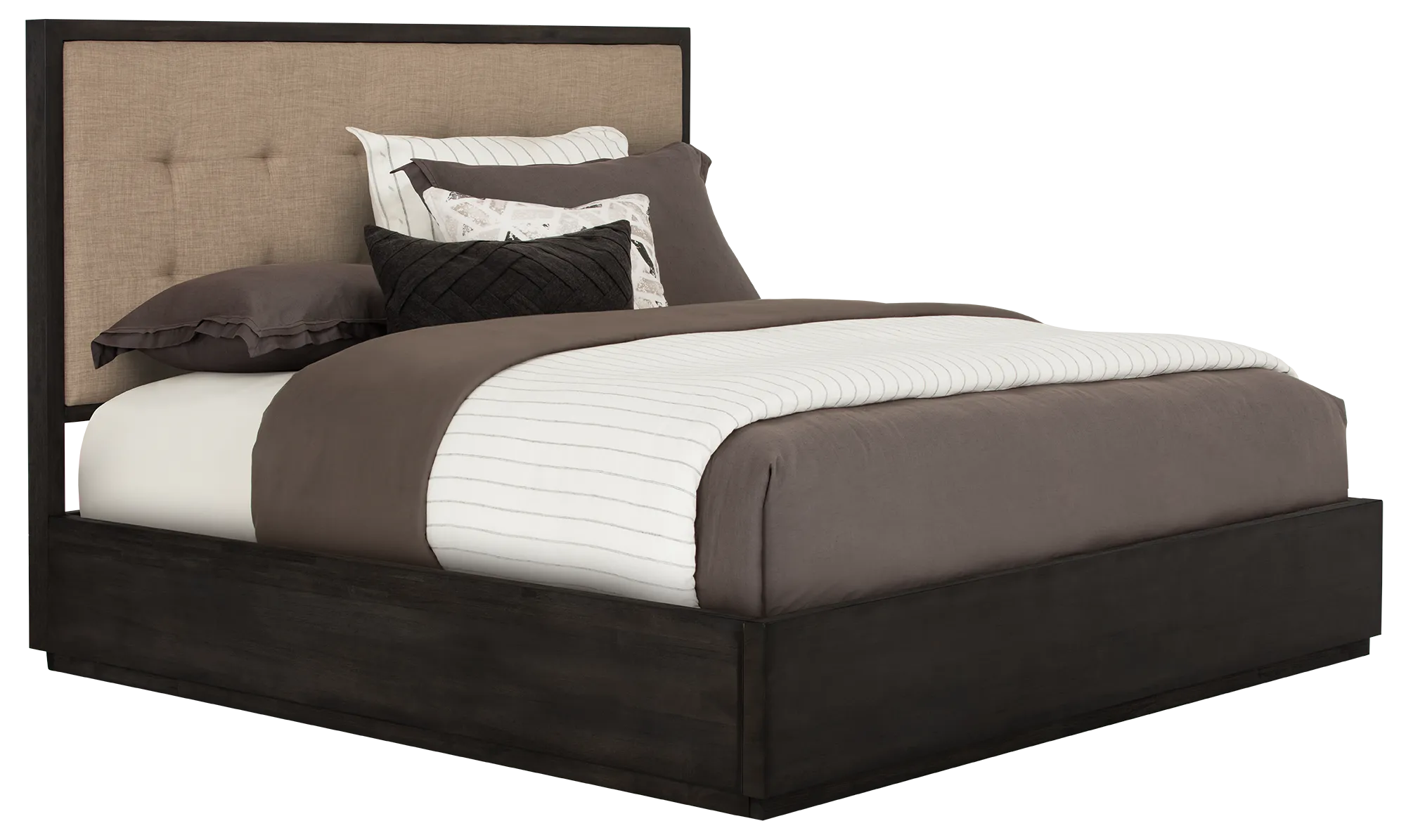 Madden Dark Tone Platform Storage Bed