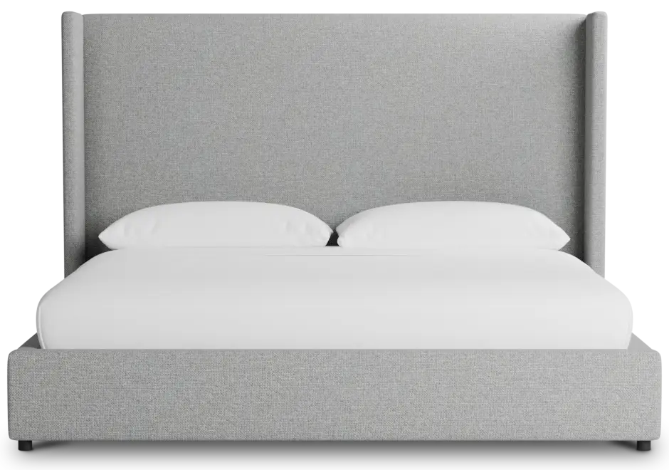 Captiva Suave White 60" Upholstered Shelter Bed Captiva Suave White 60" Upholstered Shelter Bed