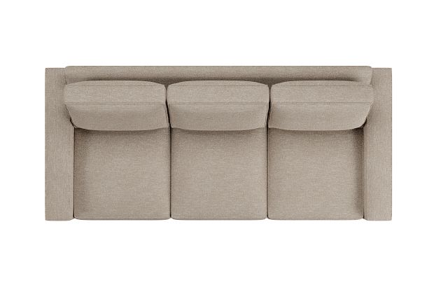 Edgewater Victory Taupe 96" Sofa W/ 3 Cushions