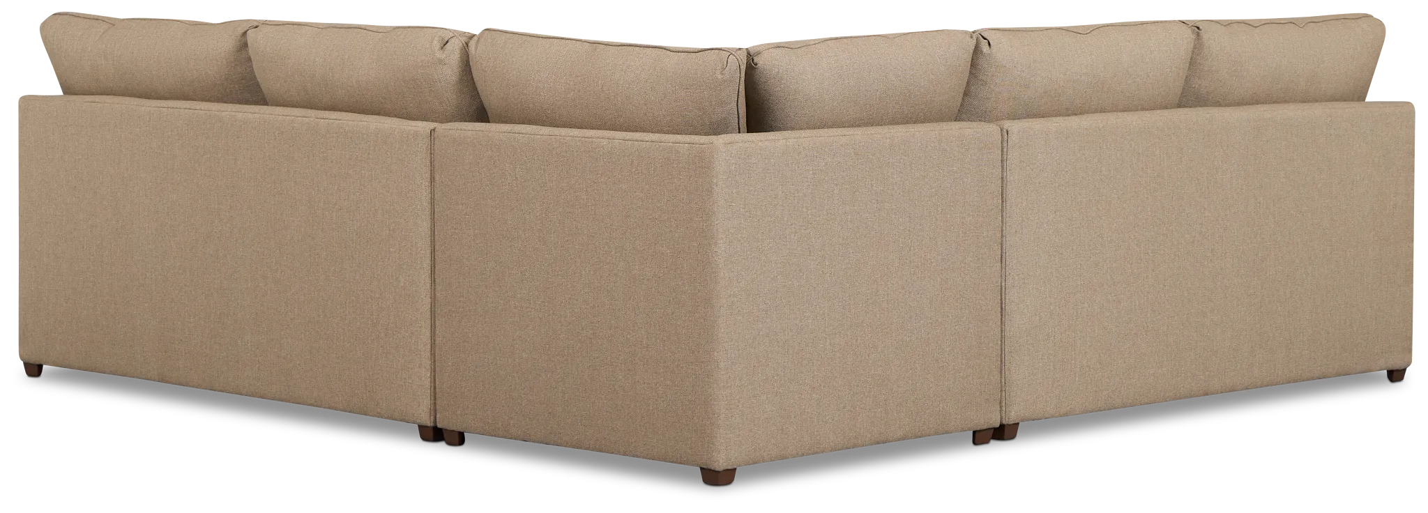 Tate Brown Fabric Medium 2-arm Right Cooling Memory Foam Sleeper Sec