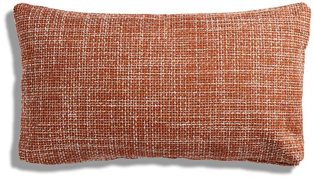 Sutt Orange Lumbar Accent Pillow