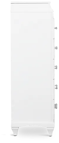 Milan White Lingerie Chest