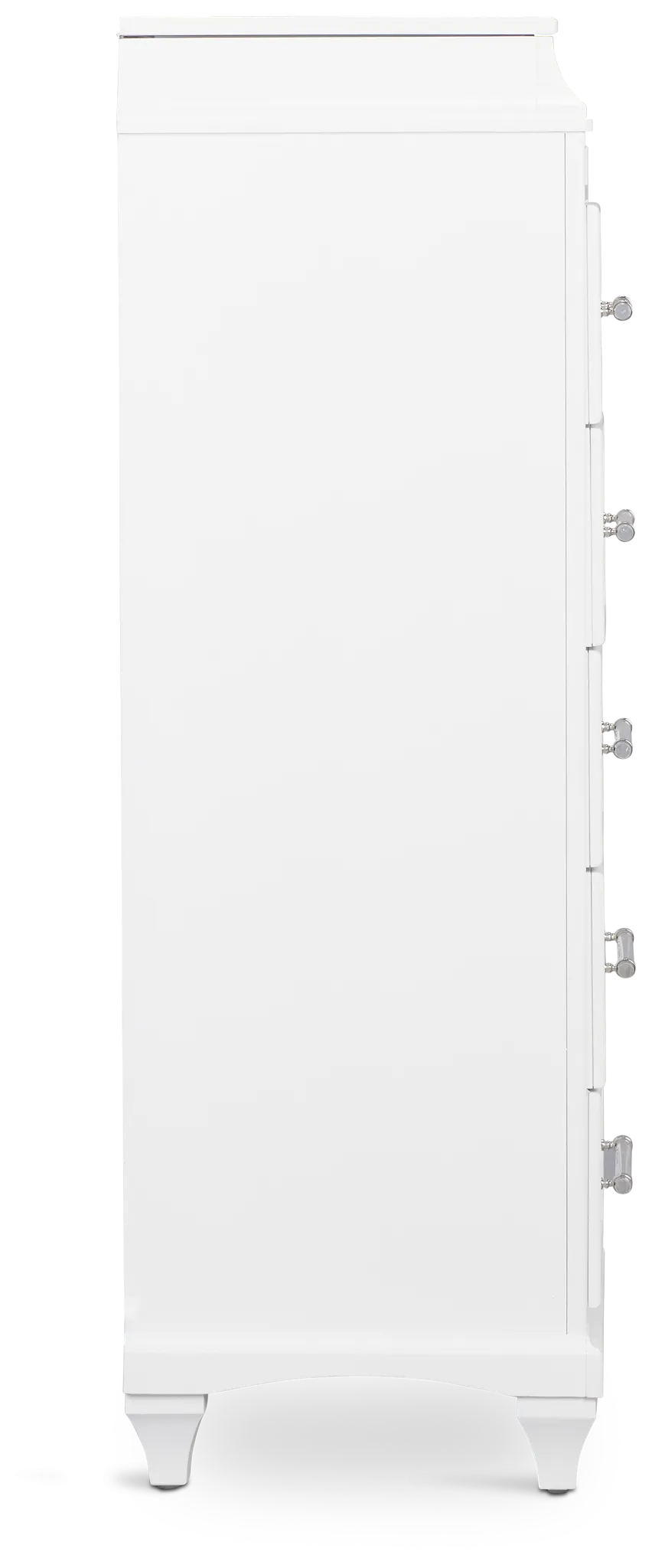 Milan White Lingerie Chest