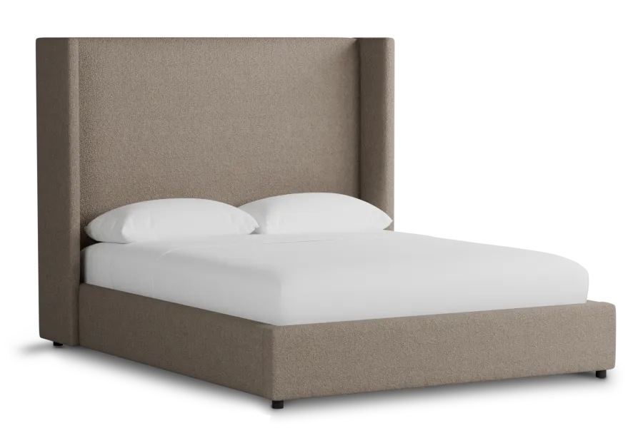 Captiva Elite Brown 60" Upholstered Shelter Bed