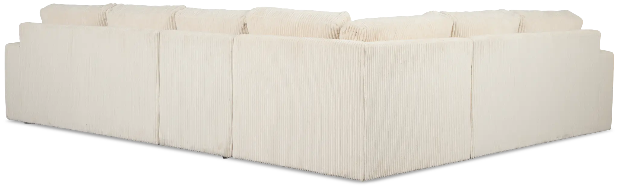 Charlie Ivory Fabric Medium Two-arm Sectional Charlie Ivory Fabric Medium Two-arm Sectional