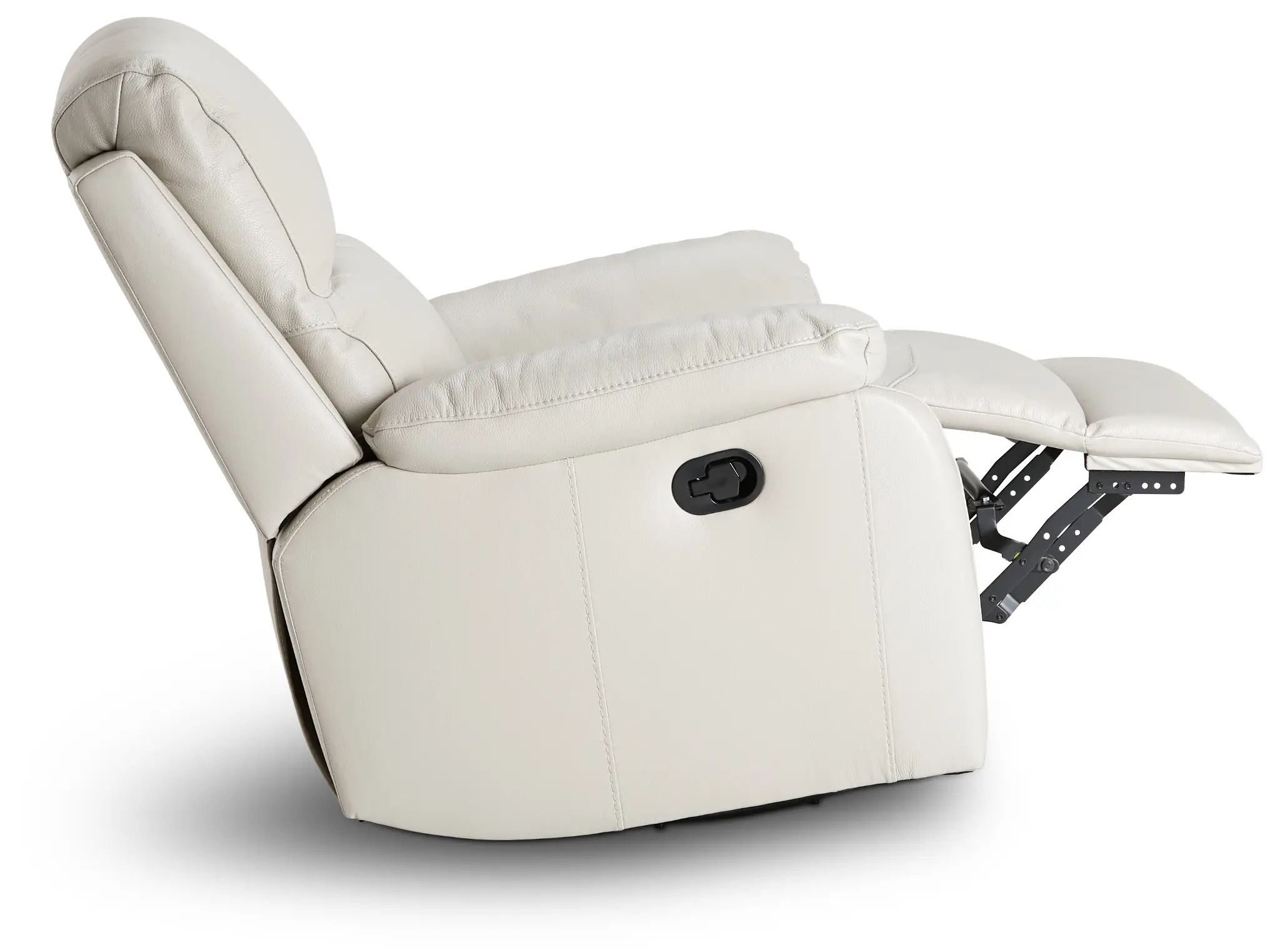 Mason Light Gray Leather Swivel Glider Recliner Mason Light Gray Leather Swivel Glider Recliner
