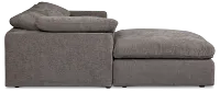 Drift Dark Gray Fabric Small Left Bumper Power Reclining Sectional