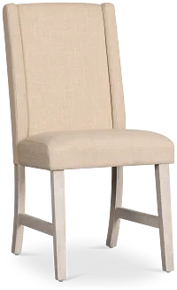 Delray White Upholstered Side Chair