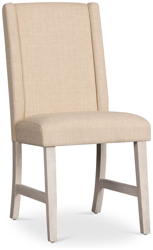 Delray White Upholstered Side Chair