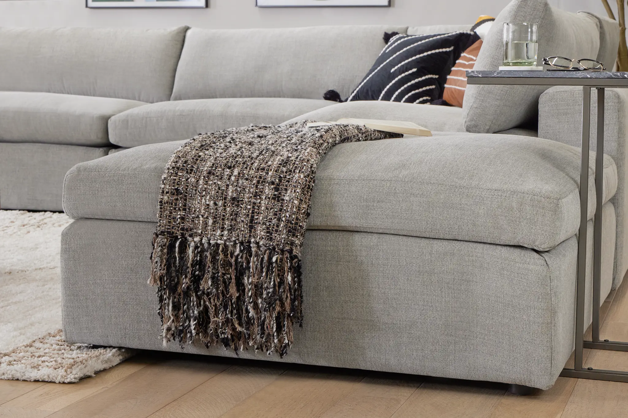 Porten Black Throw Porten Black Throw