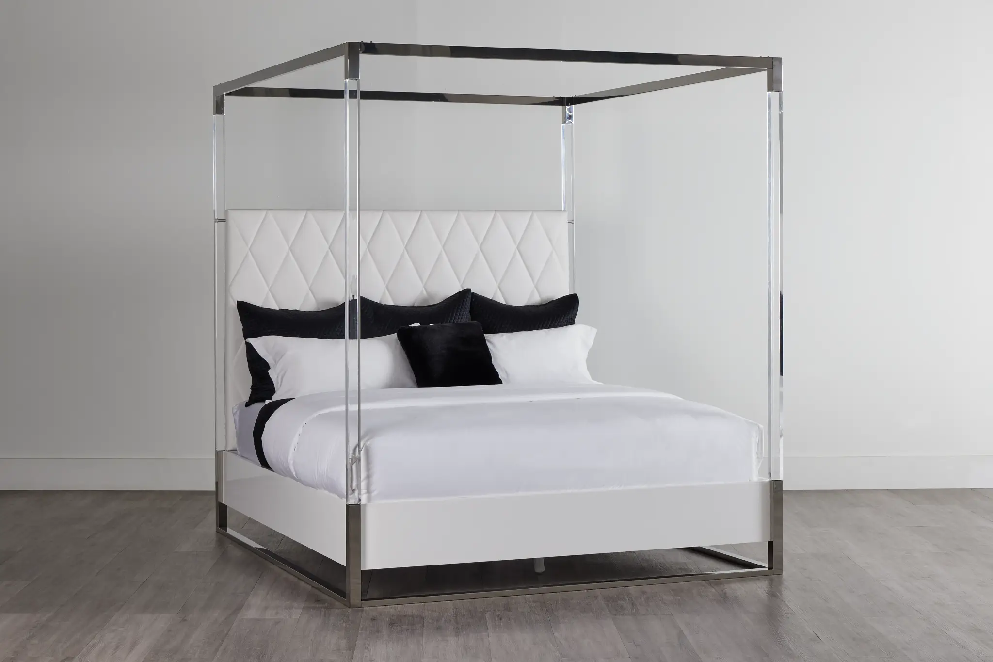 Miami White Uph Canopy Bed Miami White Uph Canopy Bed