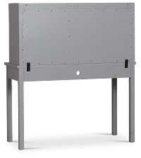 Charleston Gray 1-drawer Desk & Hutch