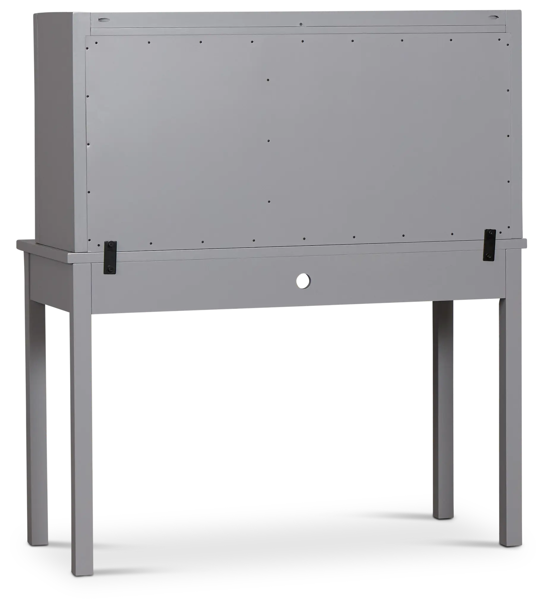 Charleston Gray 1-drawer Desk & Hutch Charleston Gray 1-drawer Desk & Hutch