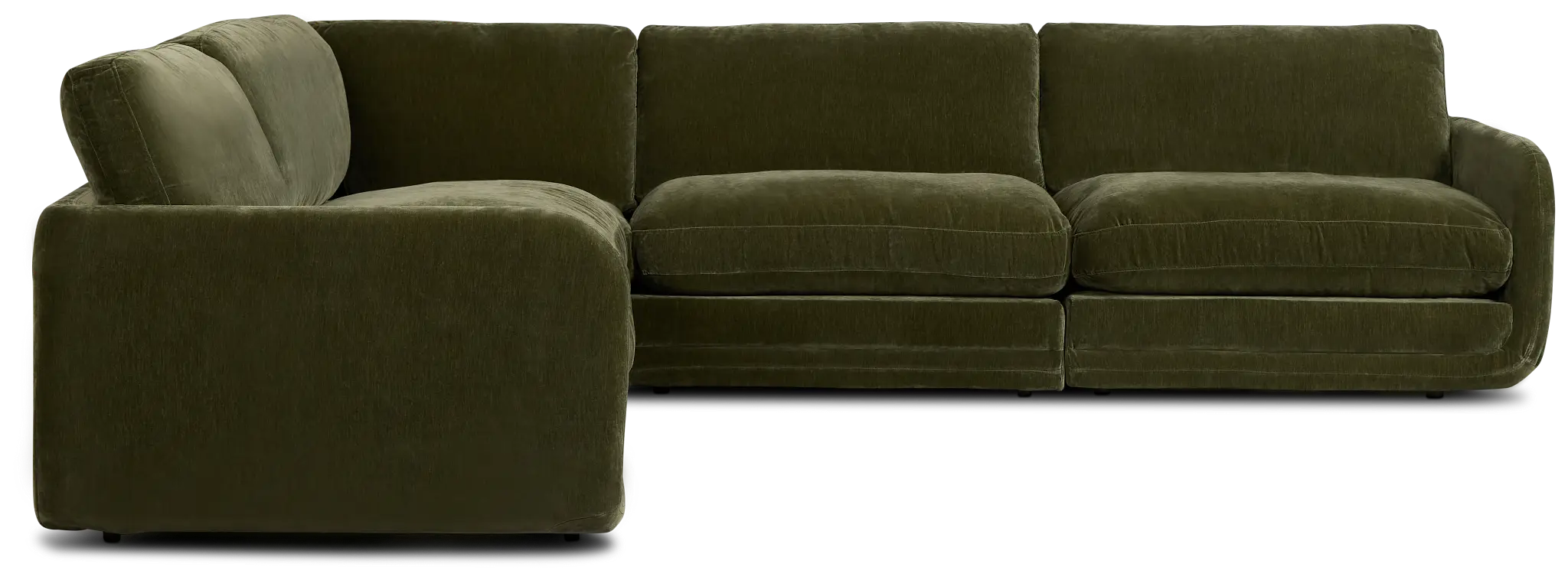 Jules Green Velvet 5-piece Modular Sectional Jules Green Velvet 5-piece Modular Sectional