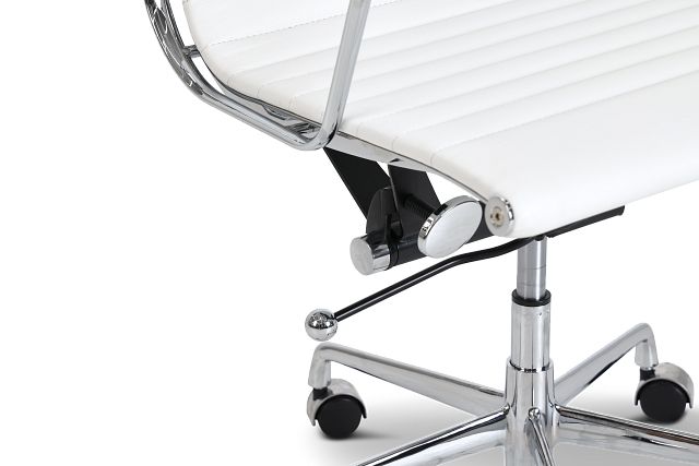 Amos White Desk Chair