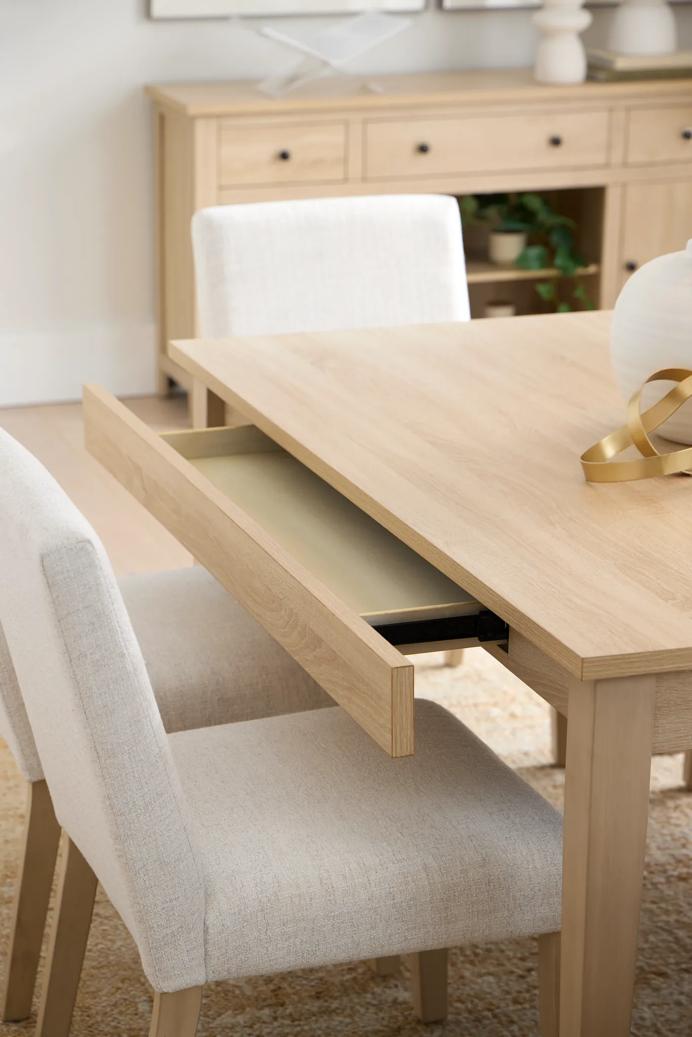 Layton Light Tone Storage Rectangular Table