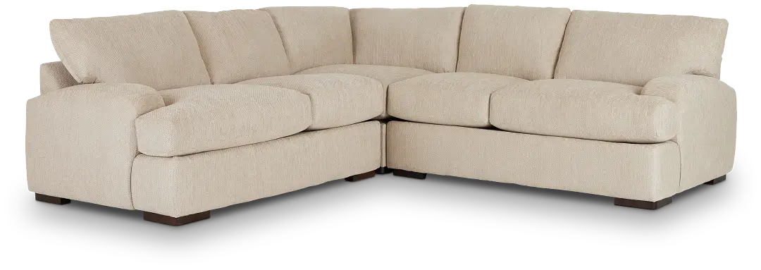 Alpha Beige Fabric Small Two-arm Sectional Alpha Beige Fabric Small Two-arm Sectional