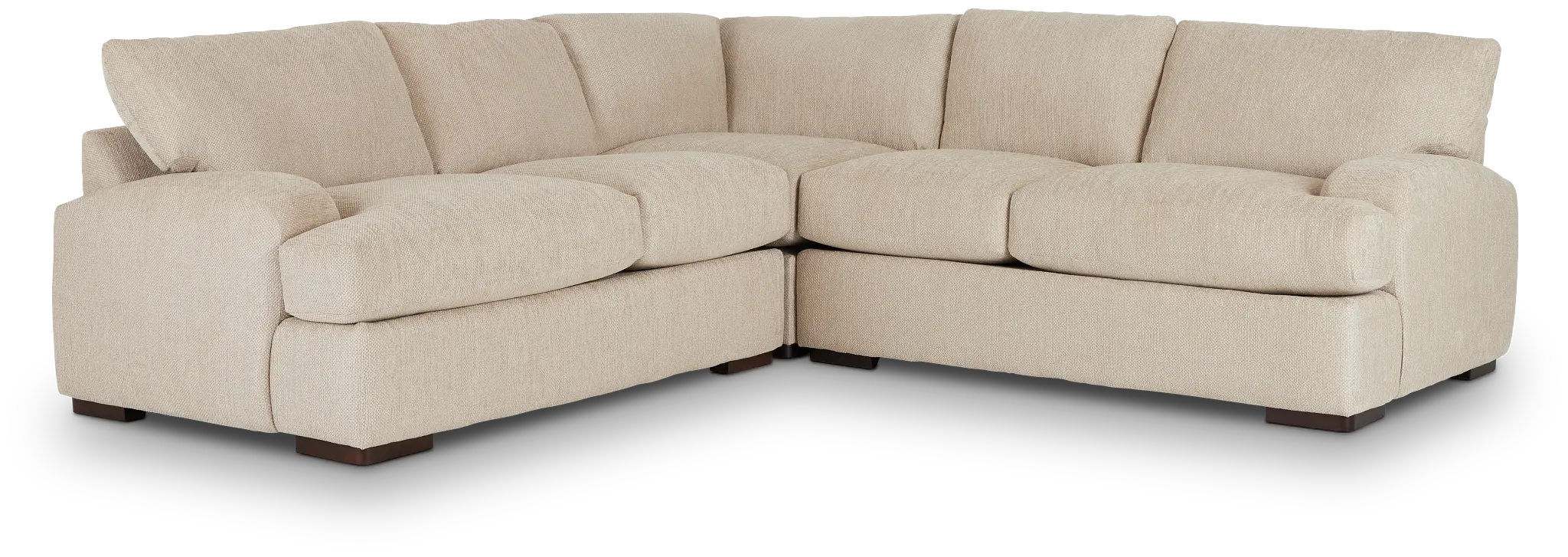 Alpha Beige Fabric Small Two-arm Sectional Alpha Beige Fabric Small Two-arm Sectional
