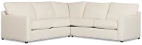 Tate Light Beige Fabric Medium 2-arm Right Facing Sleeper Sectional