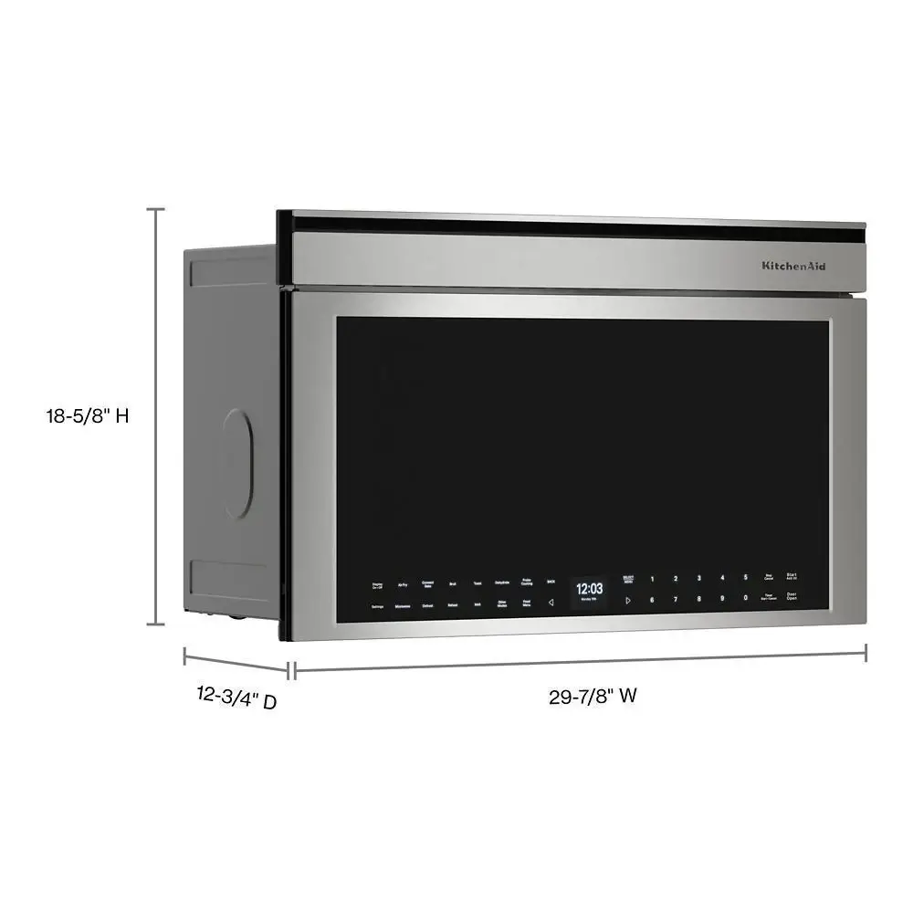 Kitchenaid 730 Series Stainless Steel Built-in Microwave Kitchenaid 730 Series Stainless Steel Built-in Microwave
