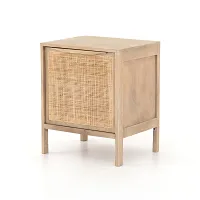Amilia Light Tone Woven Nightstand
