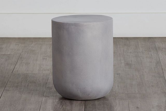 Eton Gray Round Accent Table