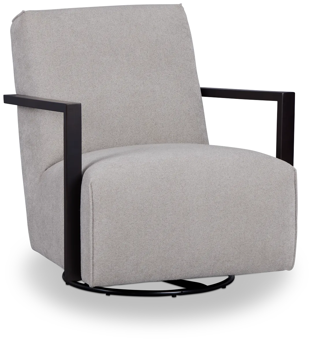 Lucas Light Gray Fabric Swivel Rocker Glider