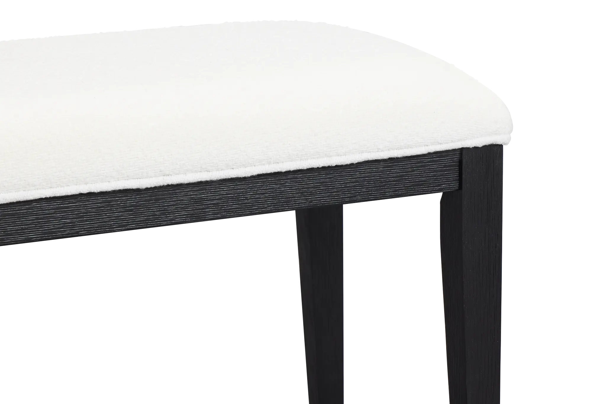 Alden Black Upholstered Dining Bench Alden Black Upholstered Dining Bench