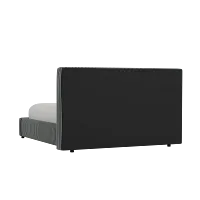 Grayton Lucy Navy 44" Upholstered Platform Bed