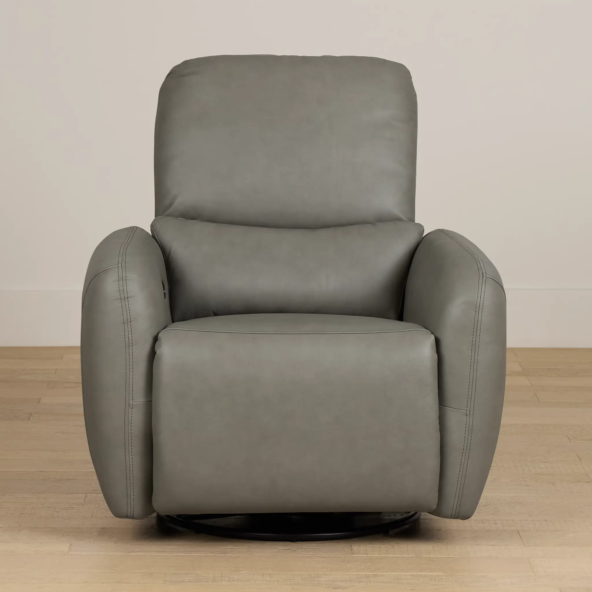 Eve Light Gray Lthr/vinyl Power Swivel Glider Recliner Eve Light Gray Lthr/vinyl Power Swivel Glider Recliner
