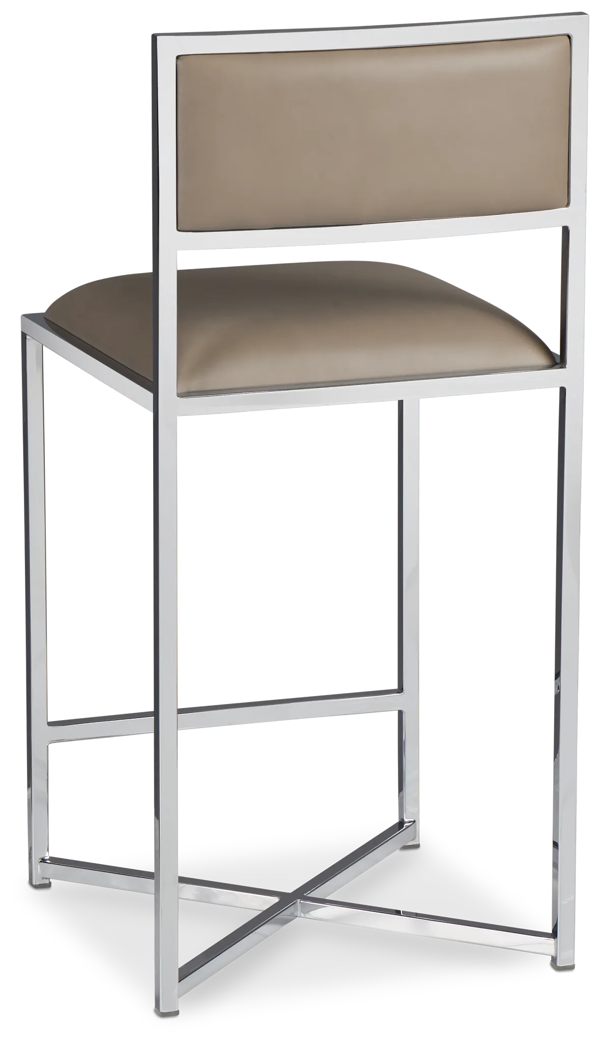 Amalfi Taupestnl Steel 24" Upholstered Barstool