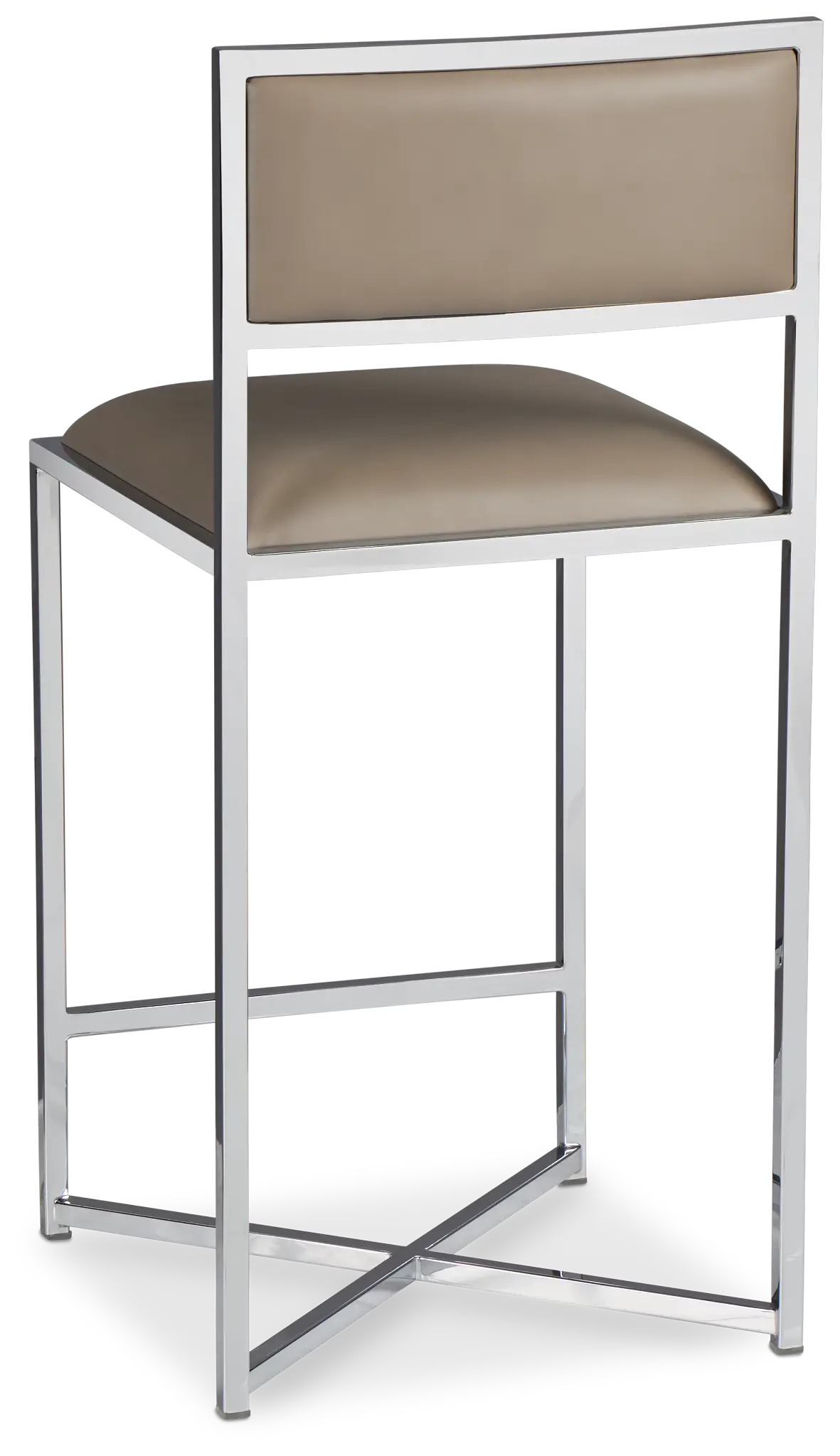 Amalfi Taupestnl Steel 24" Upholstered Barstool Amalfi Taupestnl Steel 24" Upholstered Barstool