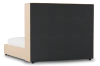 Captiva Merino Taupe 60" Upholstered Shelter Bed