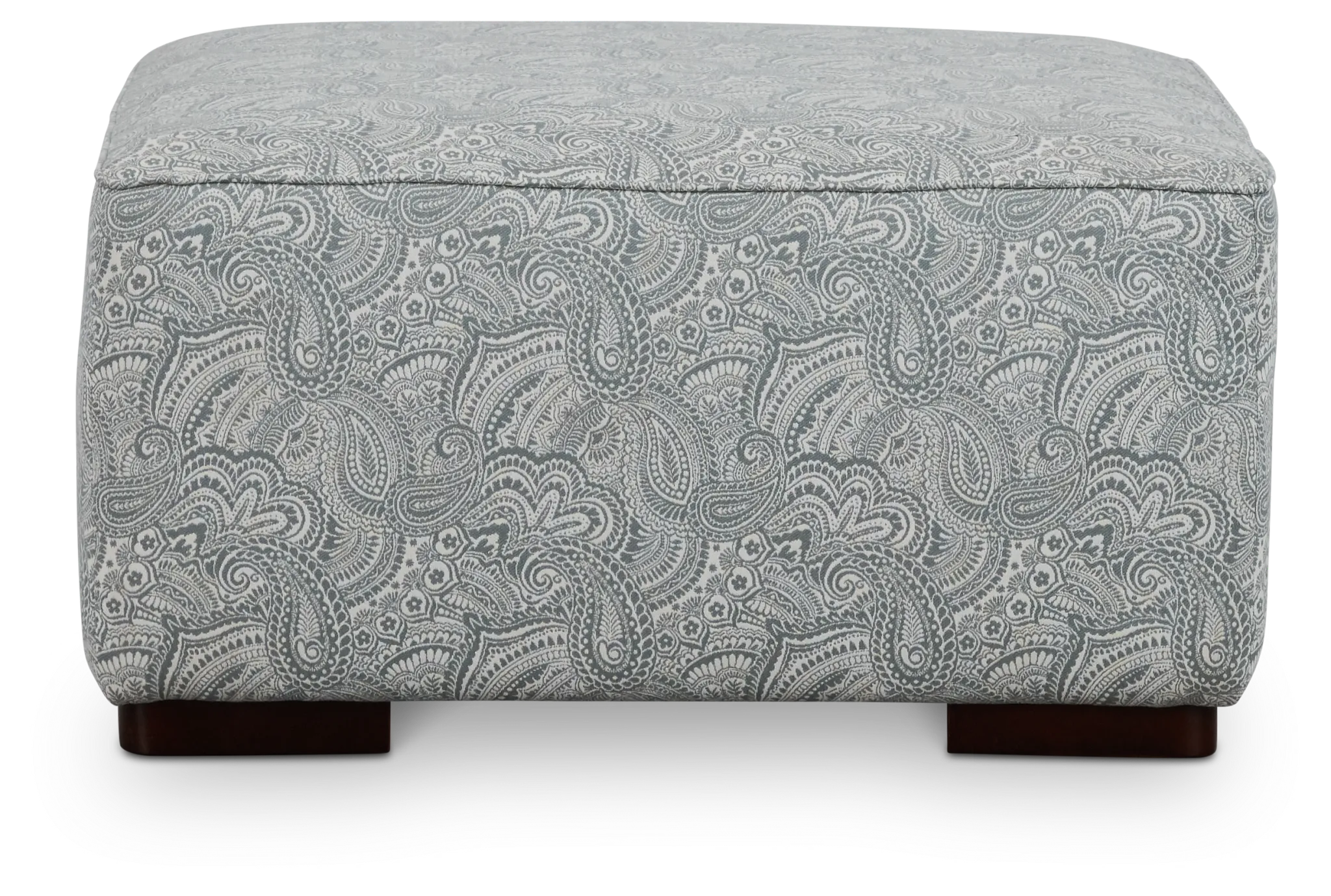 Venezia Blue Fabric Cocktail Ottoman