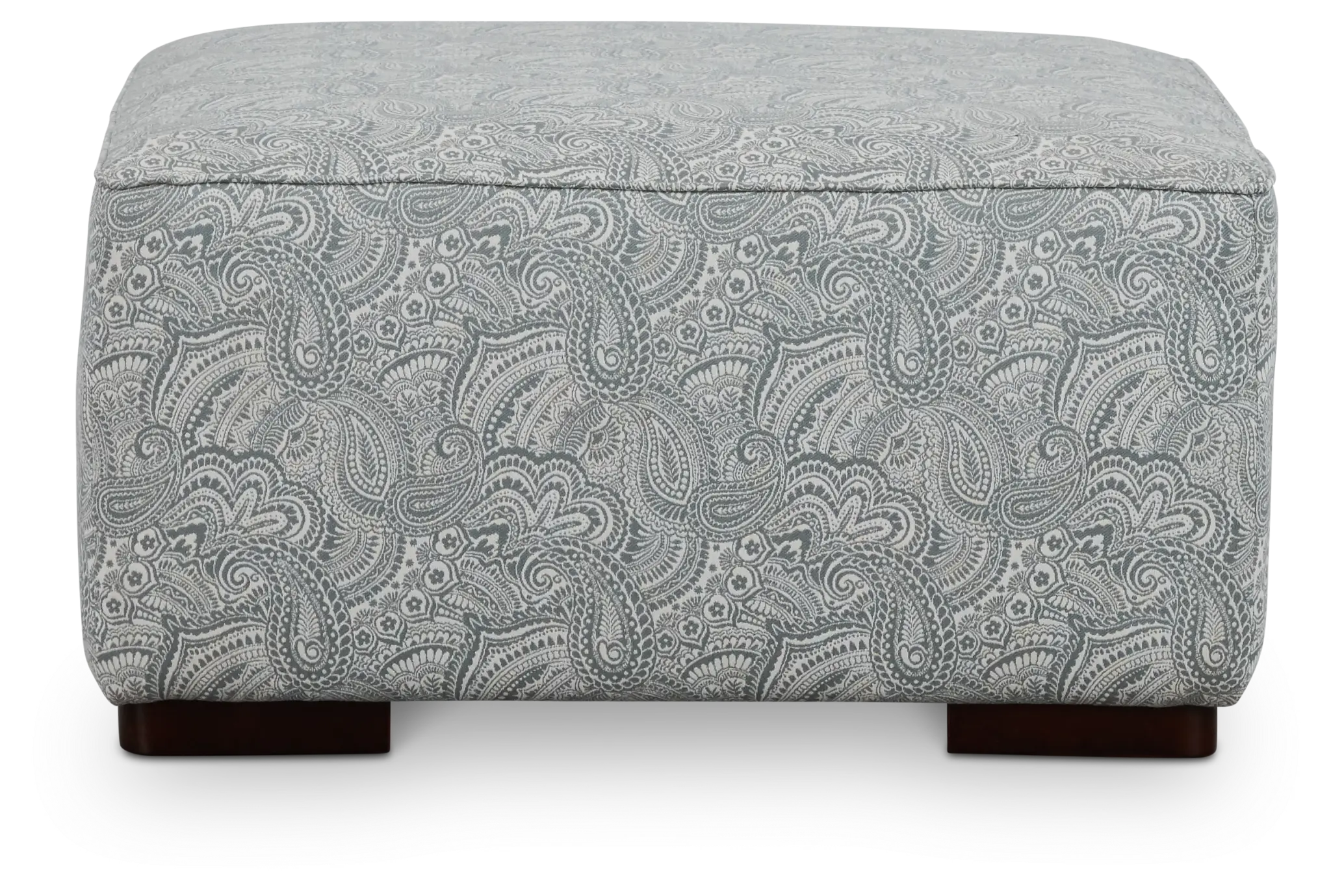Venezia Blue Fabric Cocktail Ottoman Venezia Blue Fabric Cocktail Ottoman