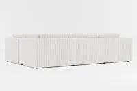 Destin Sea Lane Light Gray Fabric 6-piece Pit Sectional